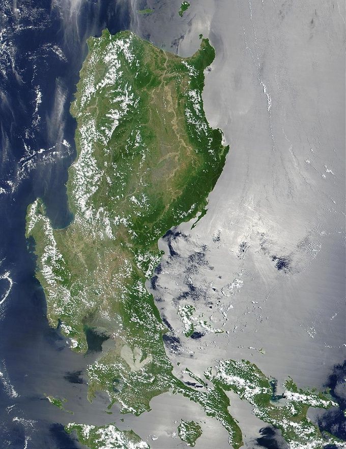 Satellite shot of Luzon. (Wikipedia)