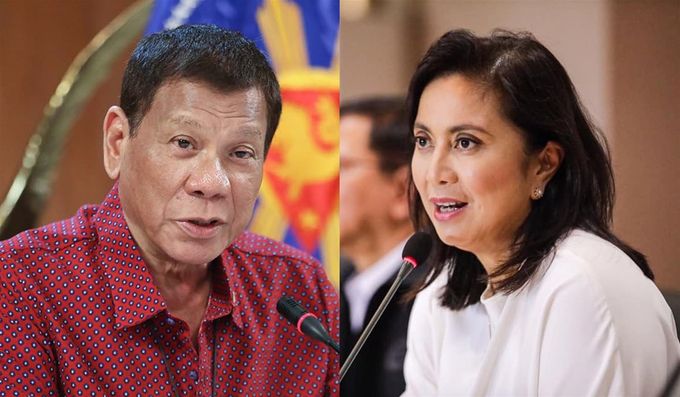 President Duterte and Vice President Robredo. (The Filipino Times)