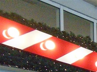 At the entrance to the SM Mall (the 