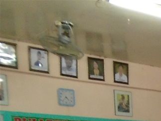 Matt in his classroom.